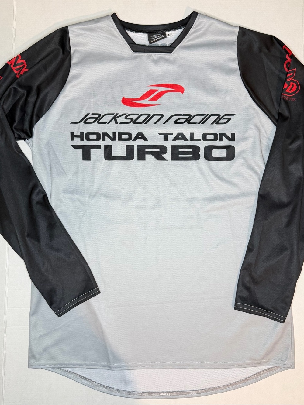 Bella Canvas Black and Gray Honda Talon Turbo Long Sleeve Jersey